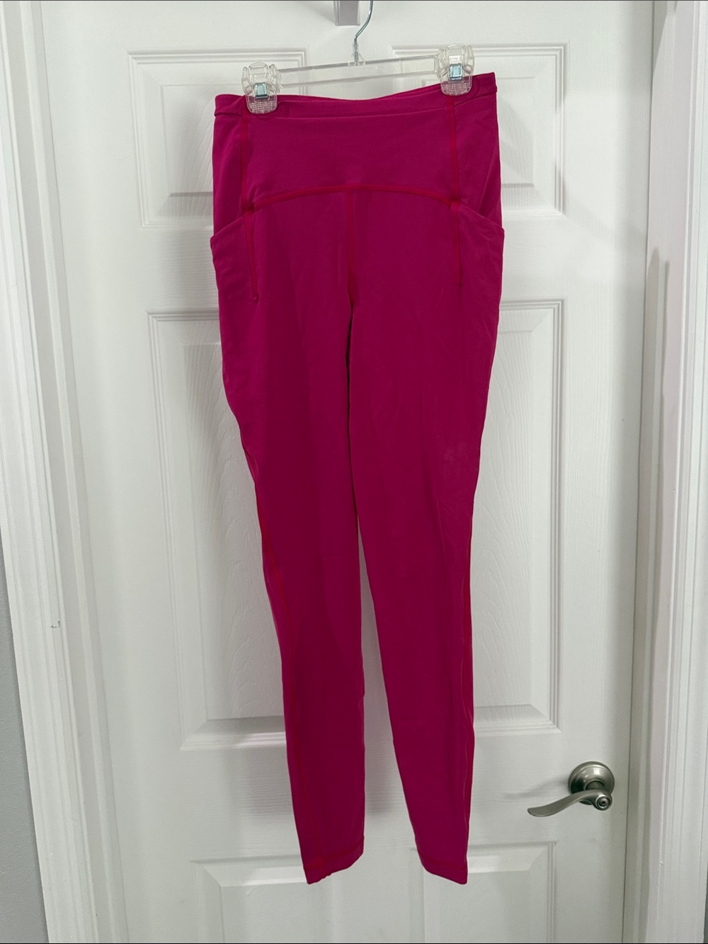 lululemon athletica Fuchsia High-Rise Leggings with Side Pockets